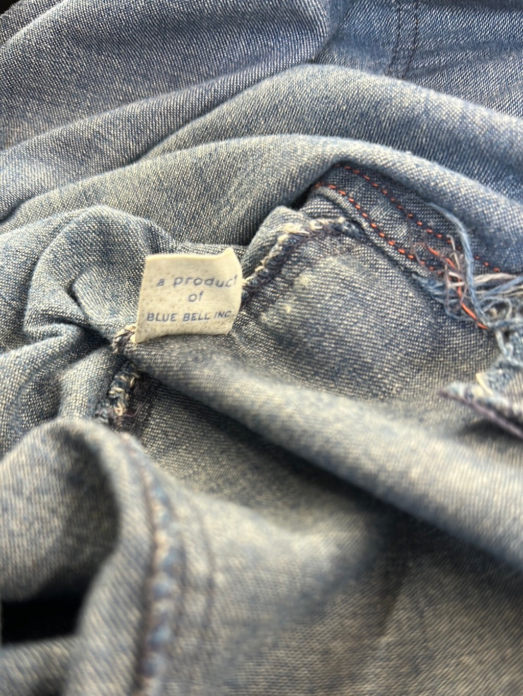 1950s Blue Bell Side Zip Denim