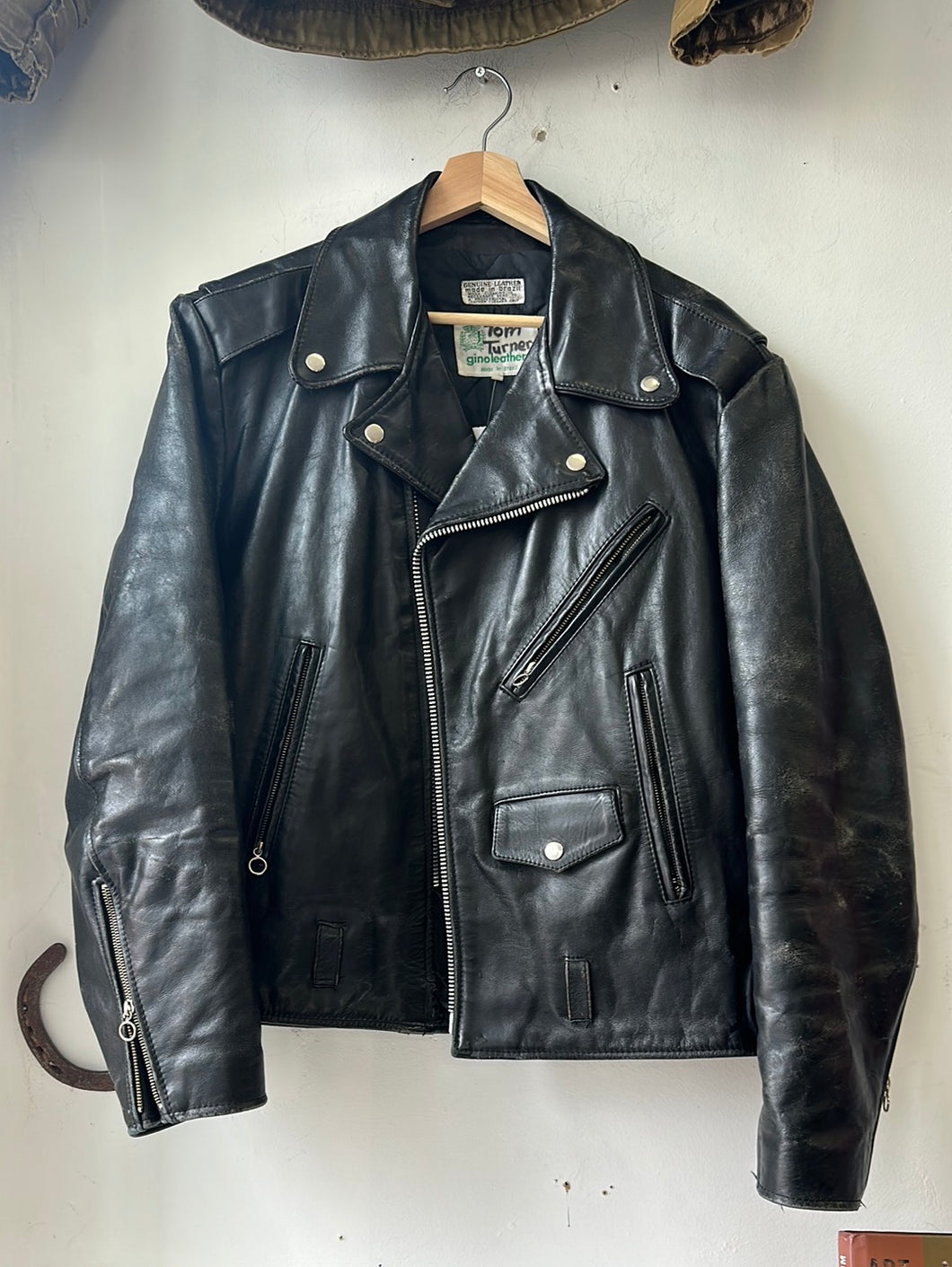1970s Gino Leathers Motorcycle Jacket
