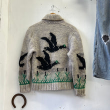 Load image into Gallery viewer, 1960s  Geese Cowichan Sweater

