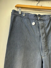 Load image into Gallery viewer, 1950s/1960s Swiss Military Selvedge Denim 30&quot;-38&quot;
