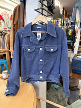 Load image into Gallery viewer, 1960s/&#39;70s Blue Cotton Stitched Jacket
