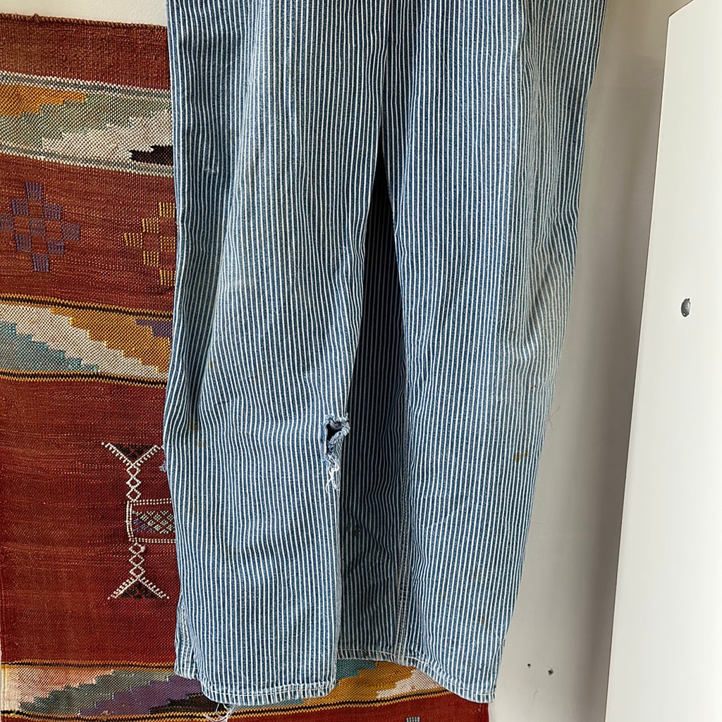 1960s Lee Hickory Stripe Union Made Overalls