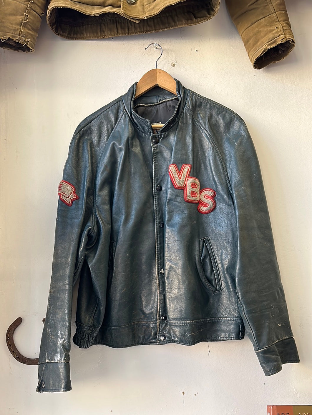 1970s “Joe” Leather Letterman Jacket