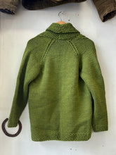 Load image into Gallery viewer, 1960s Green Button Up Cardigan Sweater
