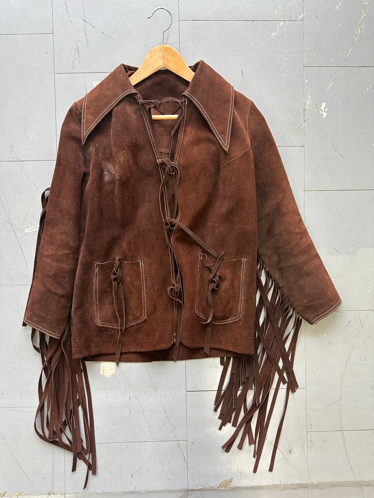 1960s Horsehide Fringe Jacket