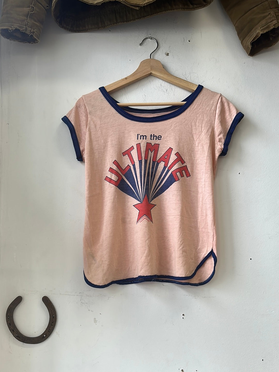 1970s “I’m the Ultimate” Cap Sleeve Tee