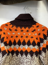 Load image into Gallery viewer, 1960s/&#39;70s Orange &amp; Brown Cowichan Pullover
