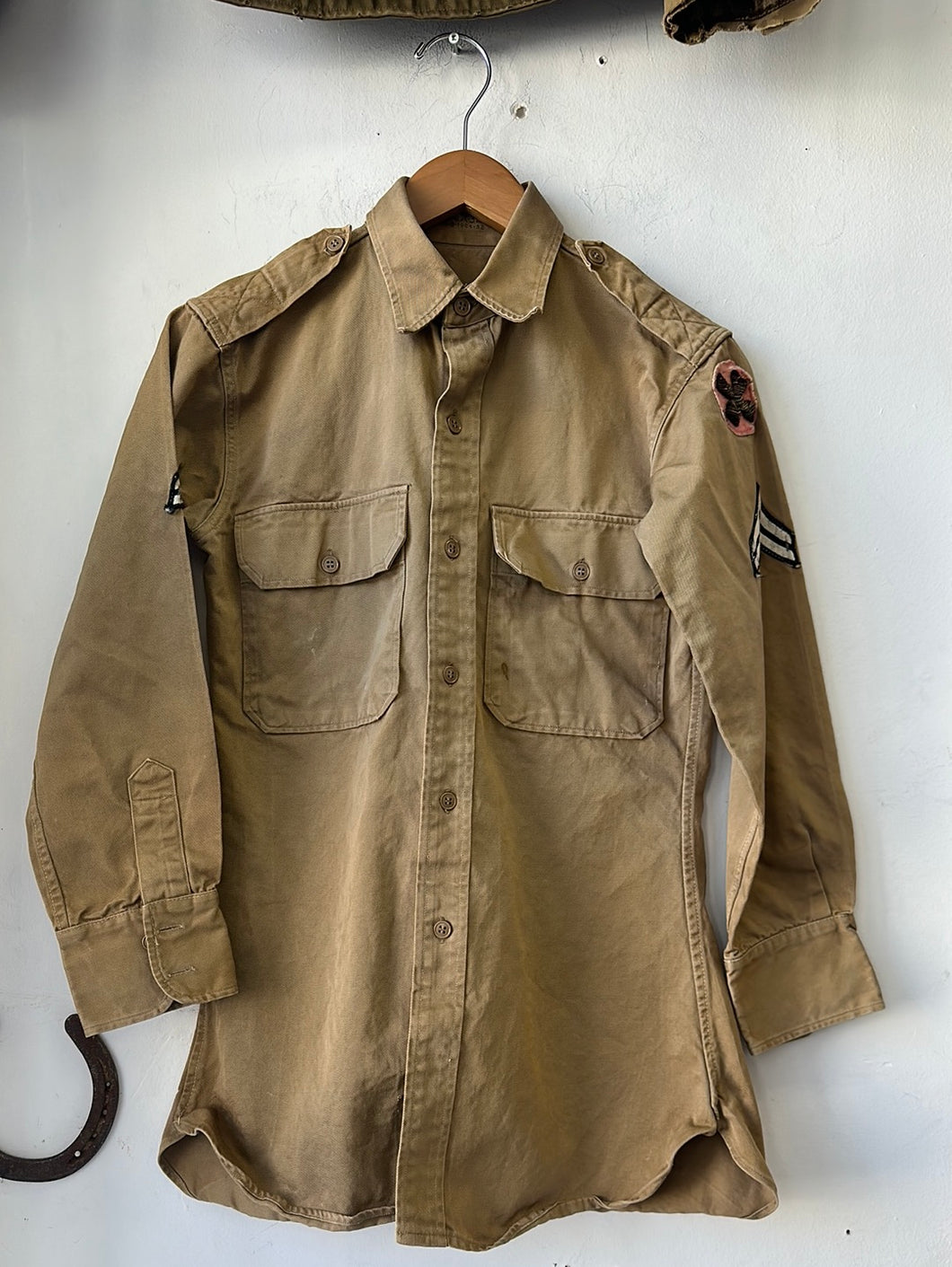 1964 Military Officers Patched Shirt