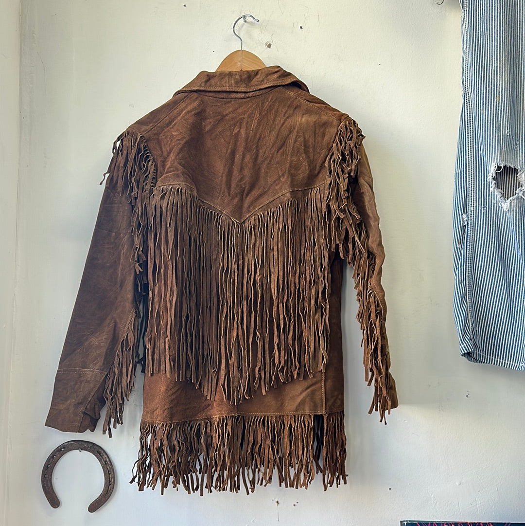 1970s Simco Fringe Leather Jacket