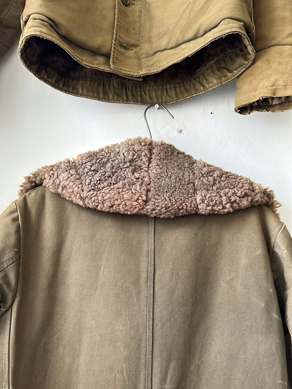 1940s Swedish Military M1909 Shearling Coat