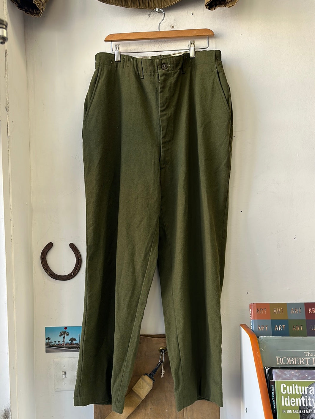 1955 US Army M1951 OG-108 Wool Trousers