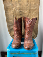 Load image into Gallery viewer, Justin Cowboy Boots - Brown - Size 10 M 11.5 W
