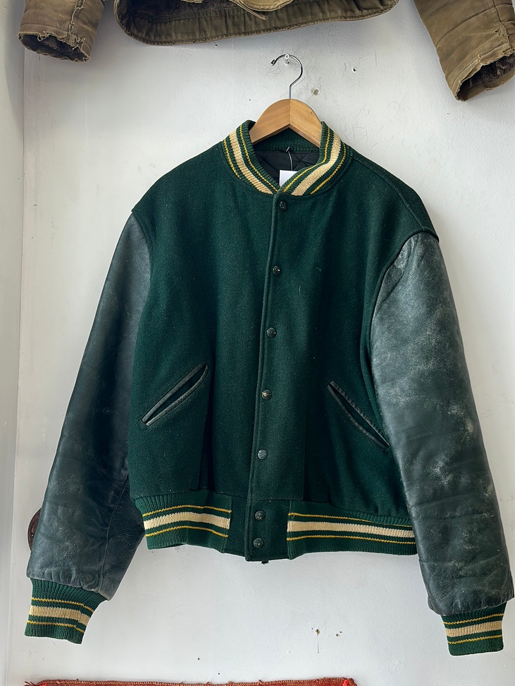 1980s General Sports Quilted Letterman Jacket