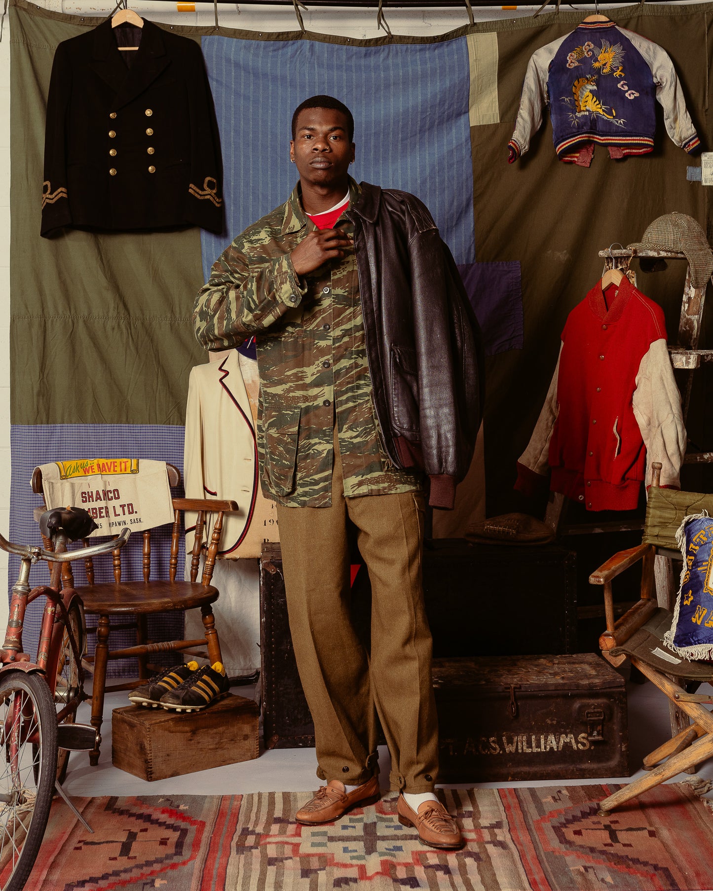 1970s French Lizard Camo M64 Field Jacket