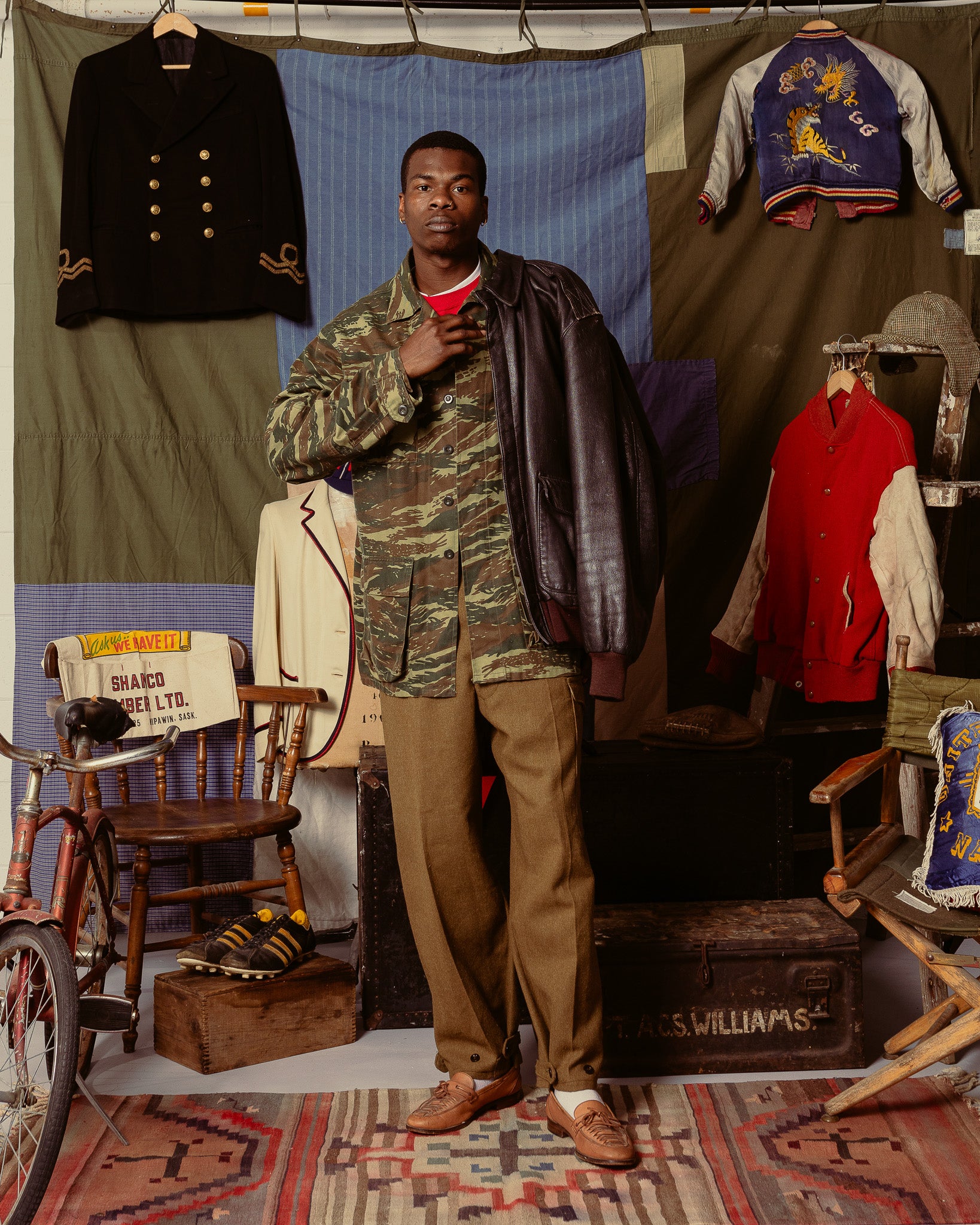 1970s French Lizard Camo M64 Field Jacket