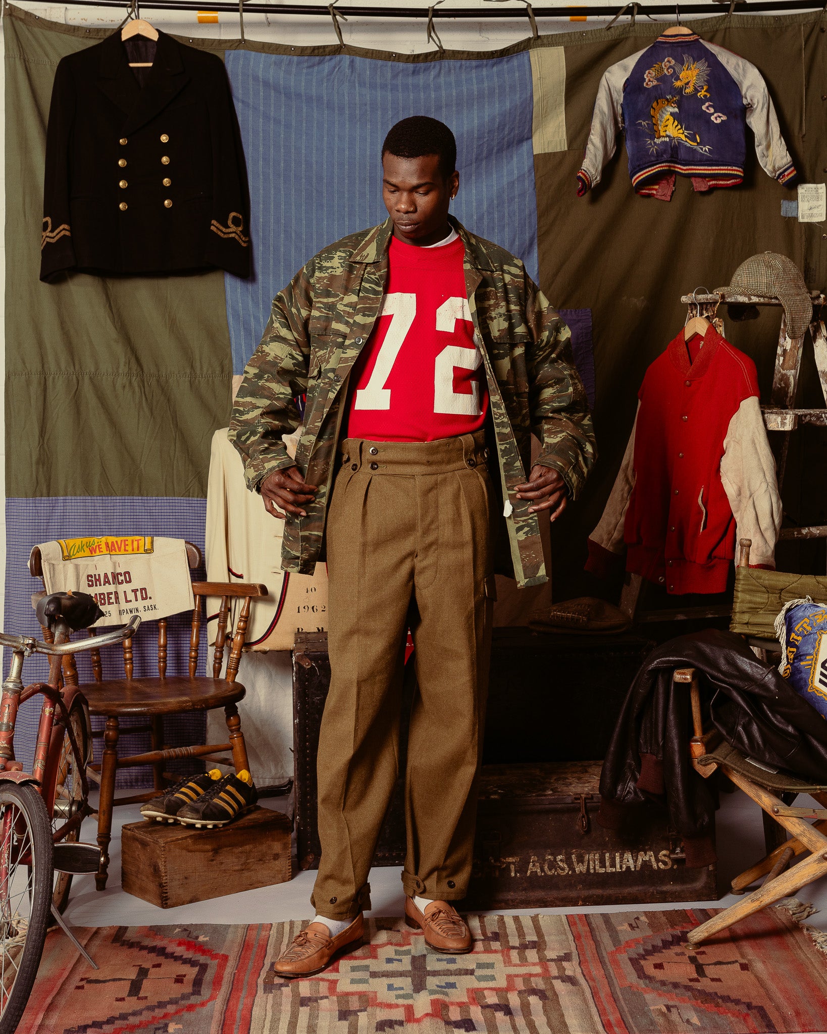 1970s French Lizard Camo M64 Field Jacket