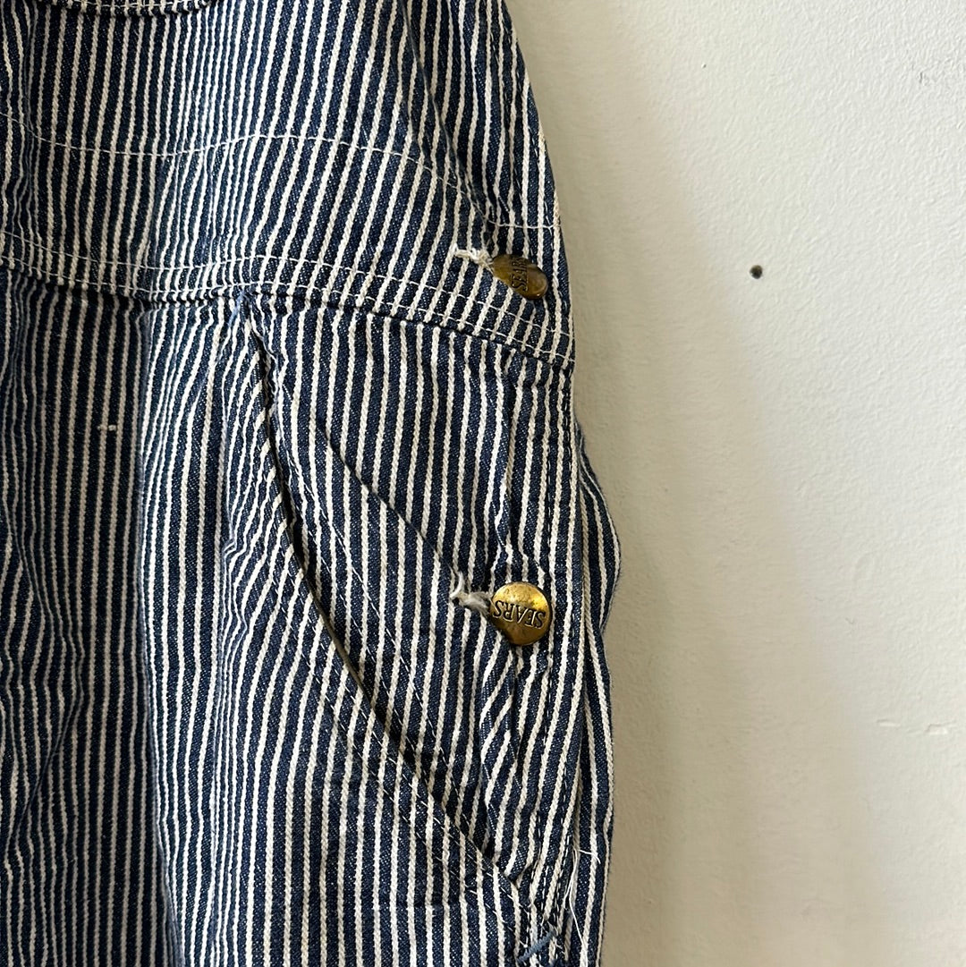 1960s/70s Sears Hickory Stripe Overalls