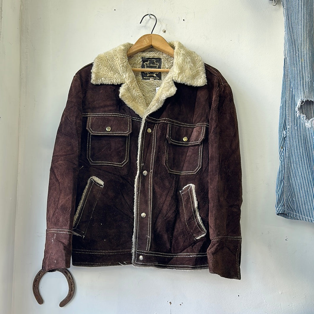 1970s Leather Shearling Jacket