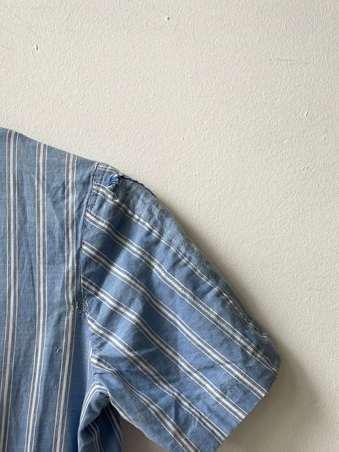 1930s/40s Mended Striped Dress