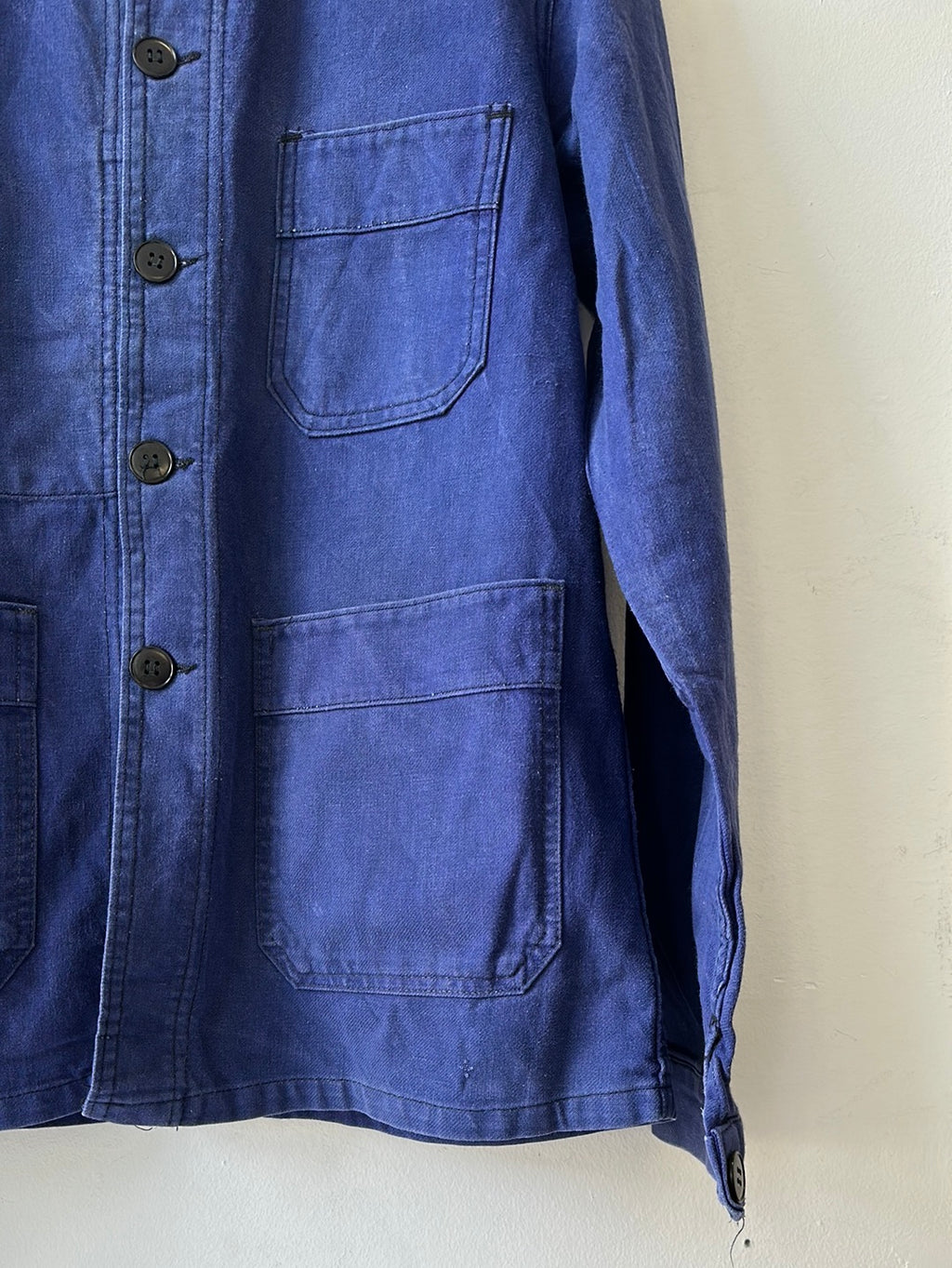 1950s Aldolphe Lafont Blue Moleskin French Chore
