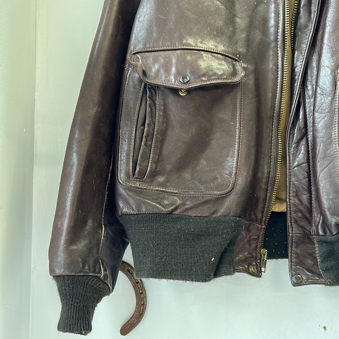 1970s Schott A-2 Leather Jacket
