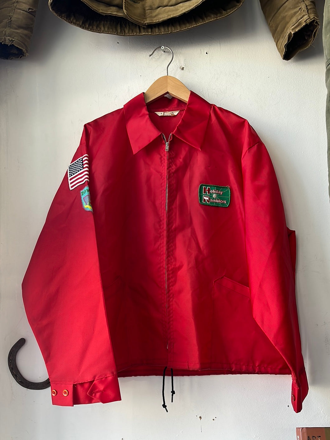 1970s Patched Nylon Farmers Jacket