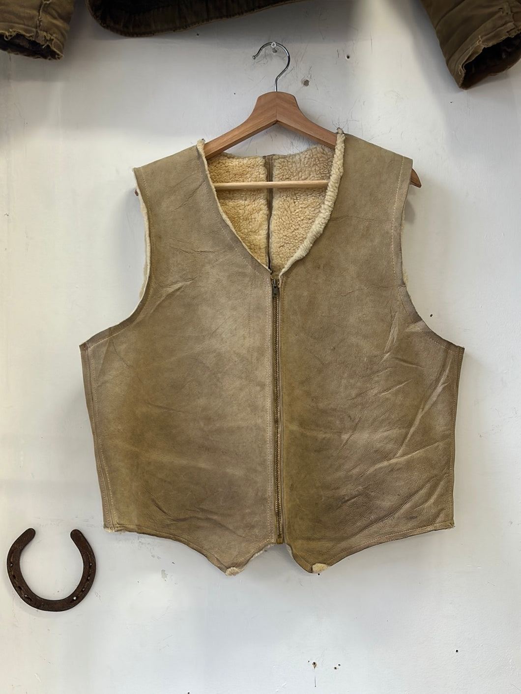 1950s/'60s Suede Shearling Vest