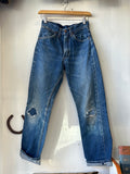 1950s/'60s Mended Selvedge Denim 26×31