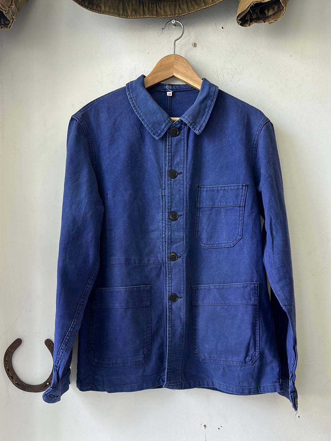 1950s Aldolphe Lafont Blue Moleskin French Chore
