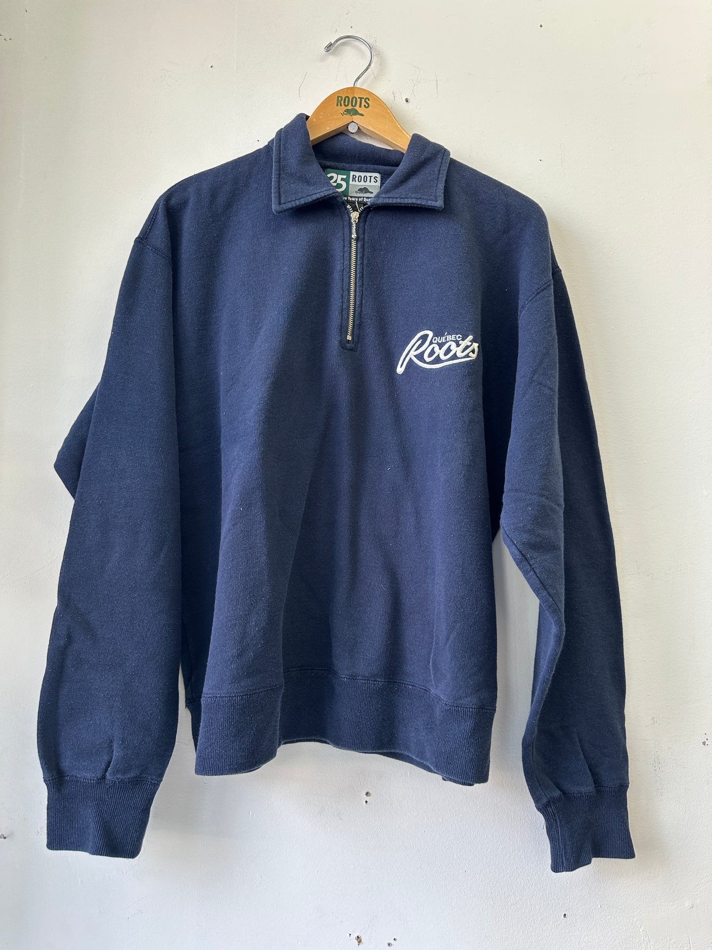 1998 Roots Anniversary Quarter Zip Sweater