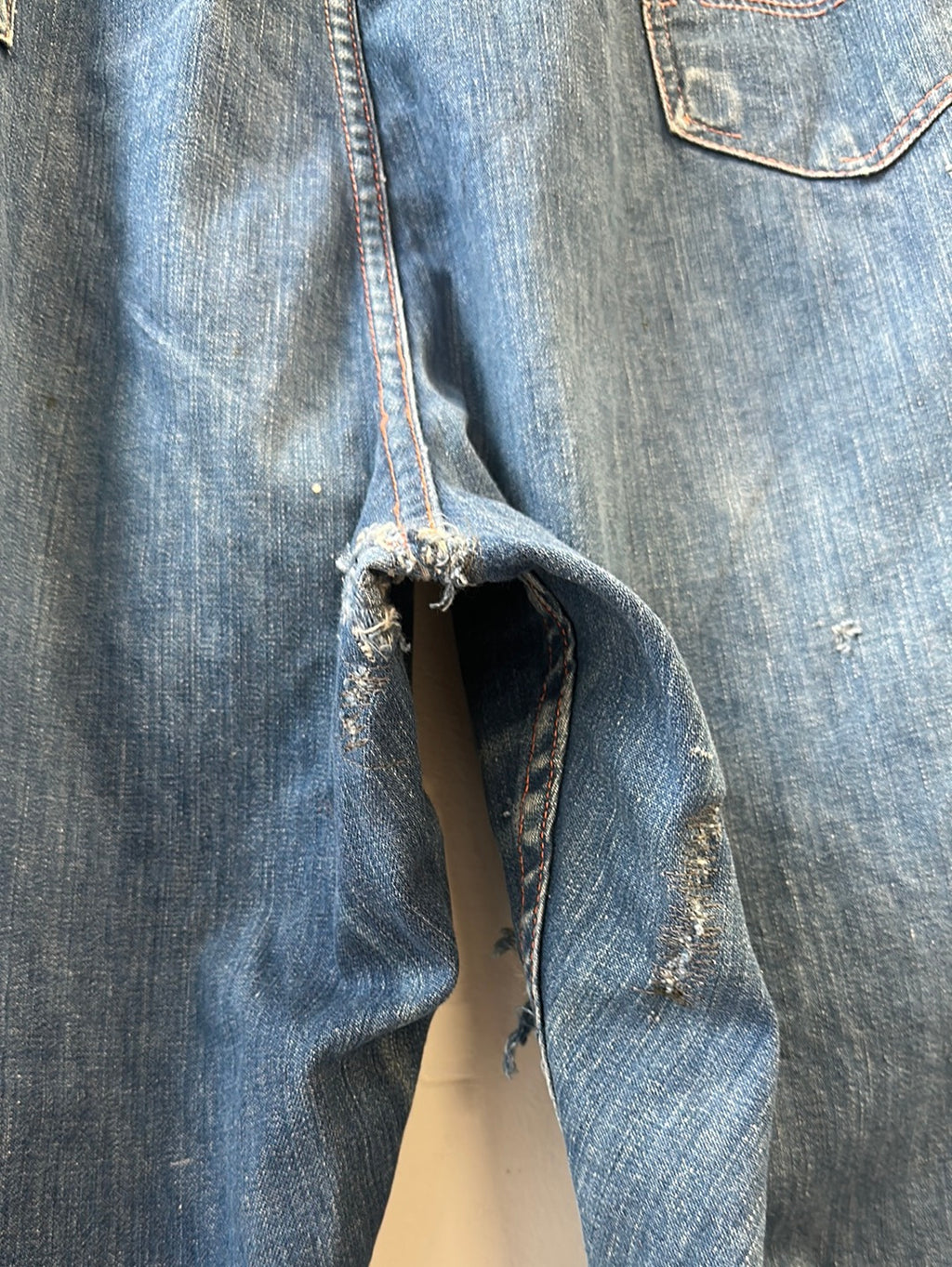 1950s Blue Bell Side Zip Denim