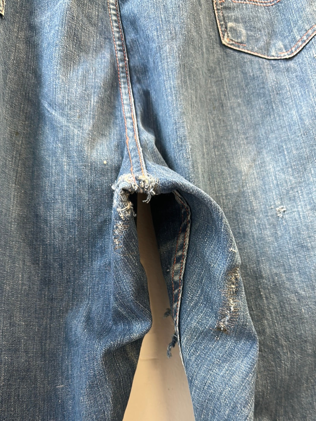 1950s Blue Bell Side Zip Denim