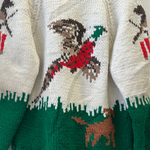 Load image into Gallery viewer, 1960s Dog Hunting Cowichan Sweater

