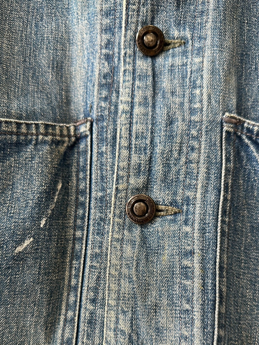 1940s US Navy Denim Shawl Collar Jacket