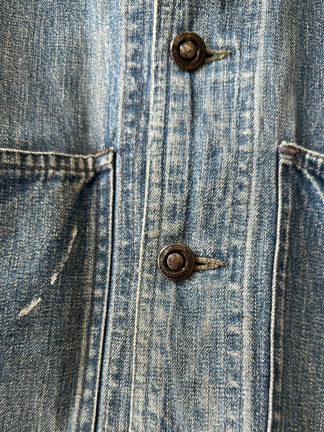 1940s US Navy Denim Shawl Collar Jacket