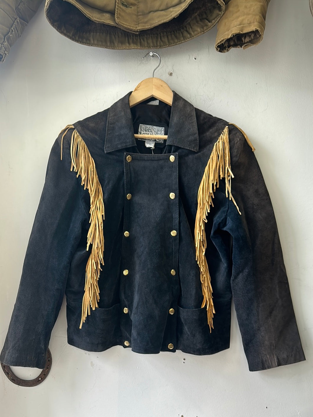 1980s Leather City Fringe Jacket