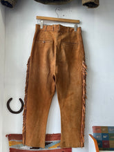 Load image into Gallery viewer, 1960s Suede Fringe Trousers - 31x26
