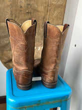 Load image into Gallery viewer, Justin Cowboy Boots - Brown - Size 7.5 M - 9 W
