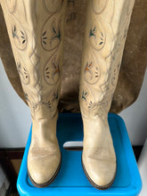 Load image into Gallery viewer, ACME Cowboy Boots - Tall Cream - Size 7.5 M - 9 W
