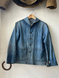 1940s US Navy Denim Shawl Collar Jacket