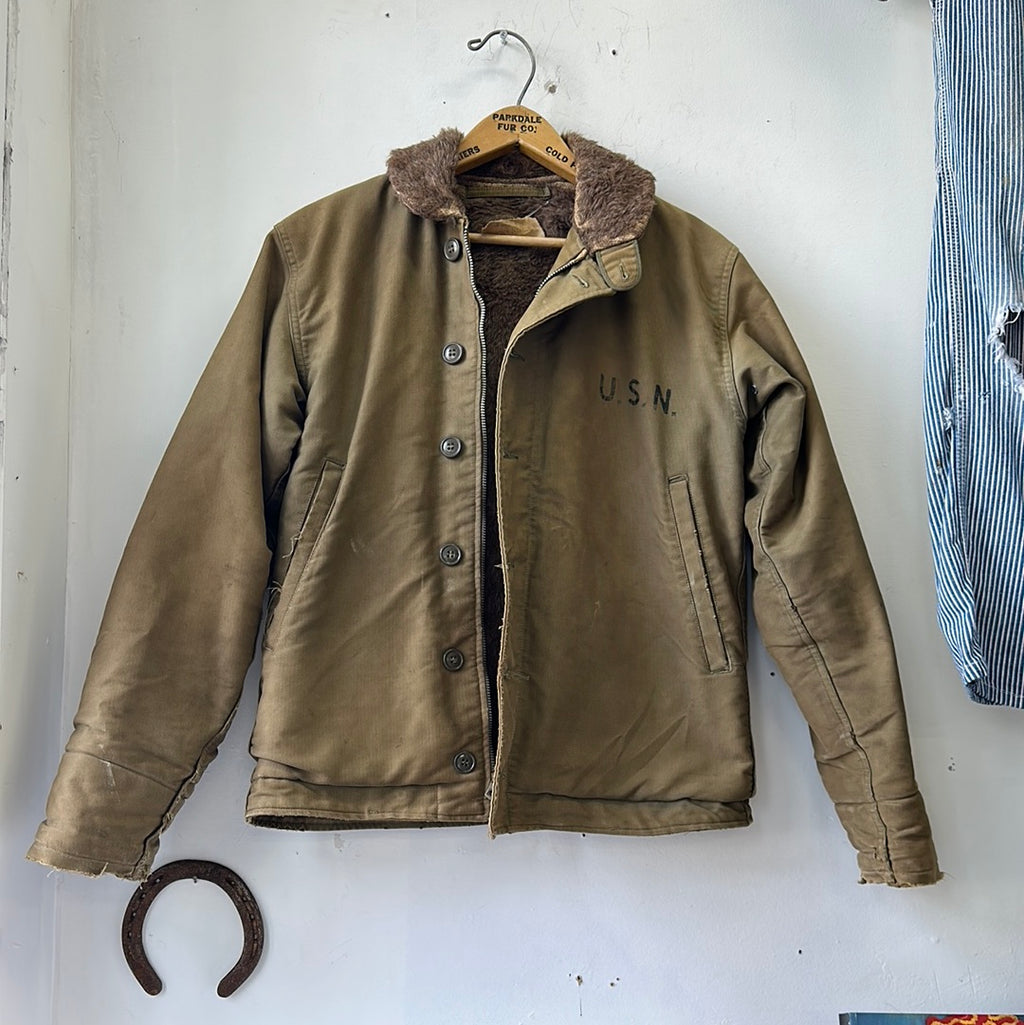 1940s US Navy N-1 Deck Jacket - First Generation Size 36