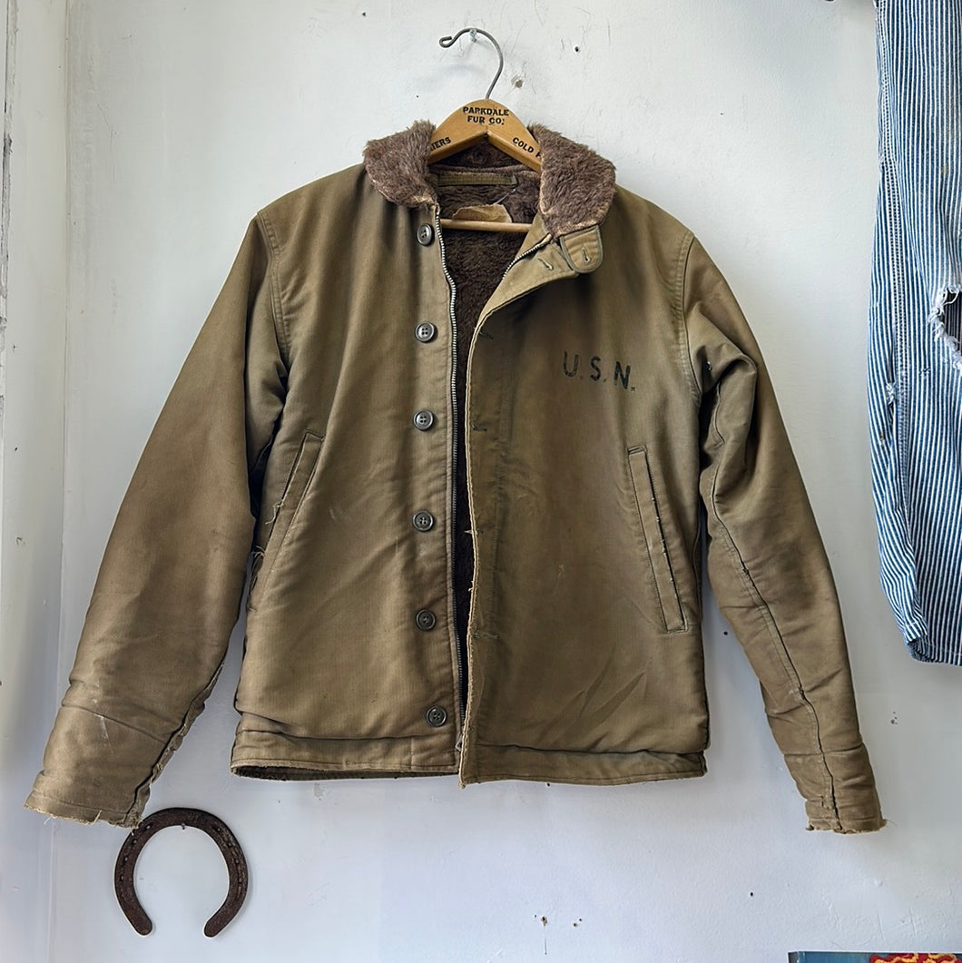 1940s US Navy N-1 Deck Jacket - First Generation Size 36