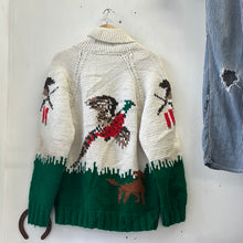 Load image into Gallery viewer, 1960s Dog Hunting Cowichan Sweater
