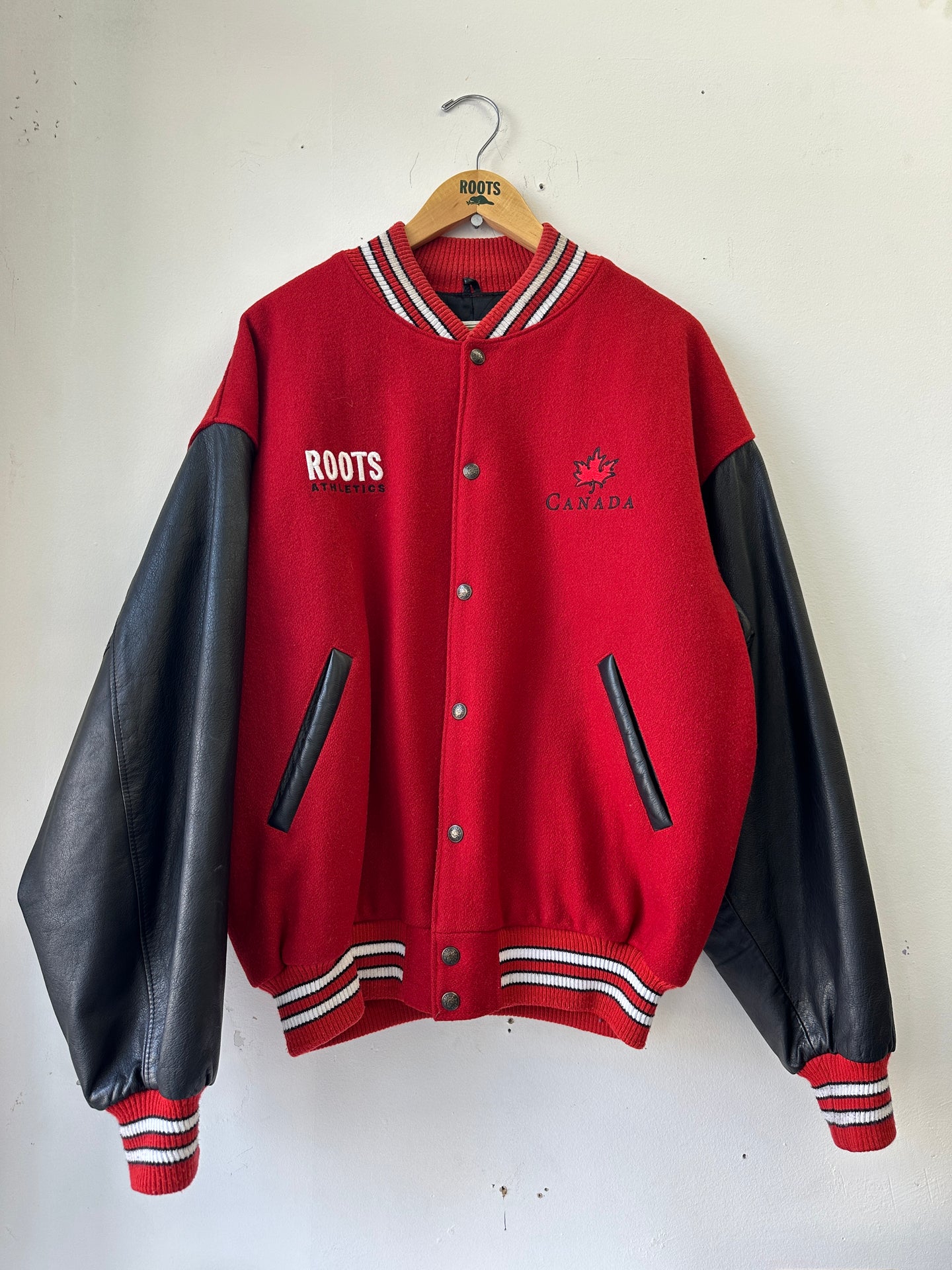 1990s Roots Athletics Canada Awards Jacket