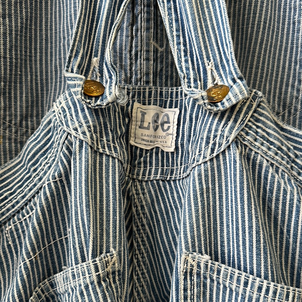1960s Lee Hickory Stripe Union Made Overalls