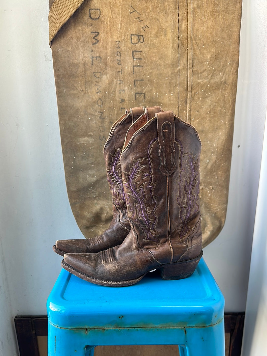 Nocona Cowboy Boots - Brown - Size 7 W