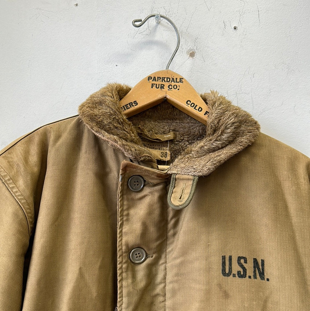 1950s US Navy N-1 Deck Jacket - 2nd Generation Size 38 “USS Miller”