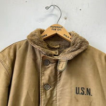Load image into Gallery viewer, 1950s US Navy N-1 Deck Jacket - 2nd Generation Size 38 “USS Miller”
