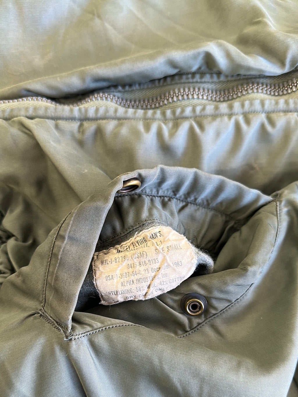 1963 First Edition Alpha Industries USAF MA-1 Bomber Small
