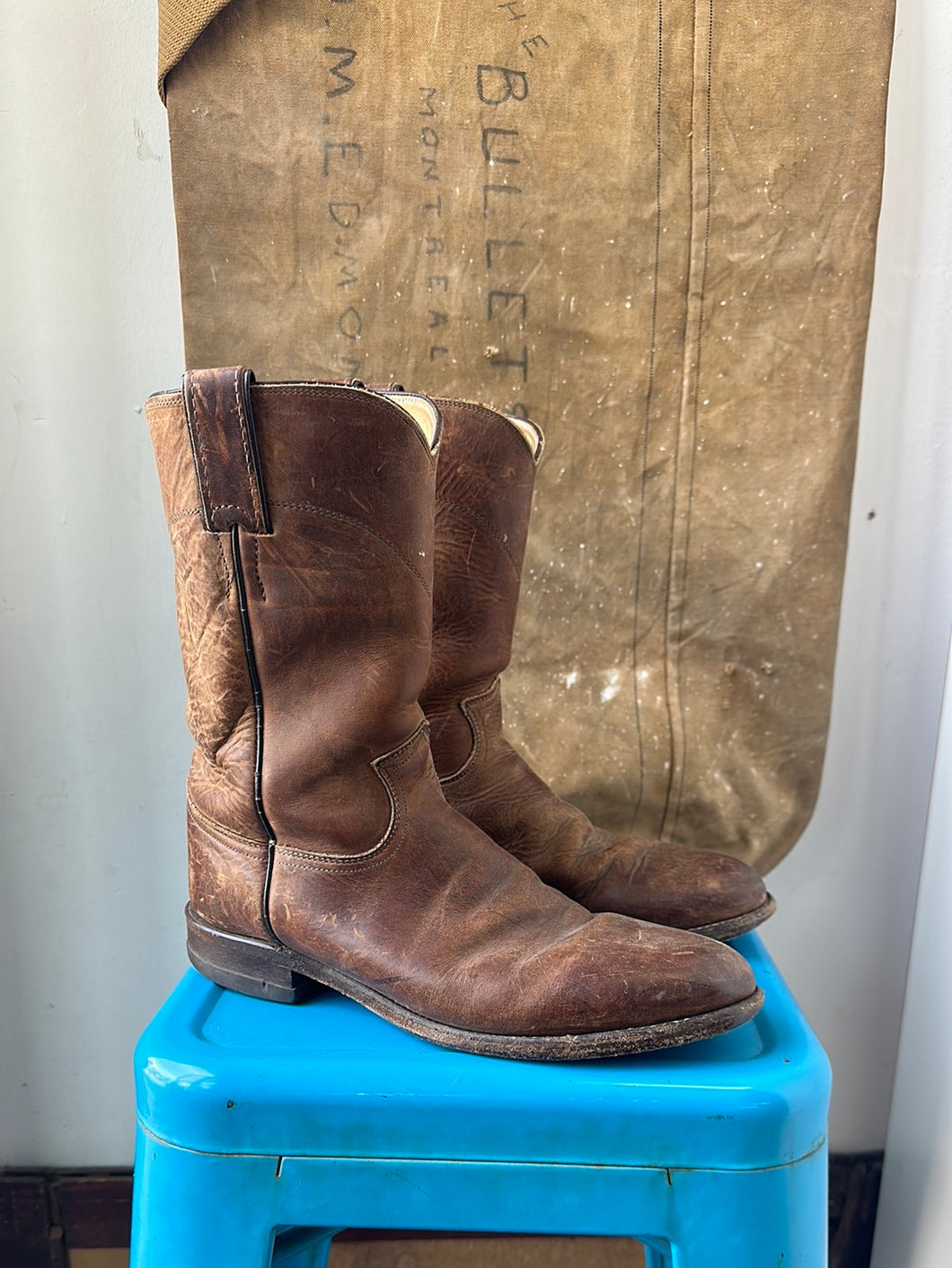 Justin Roper Boots - Brown - Size 7.5 M 9 W